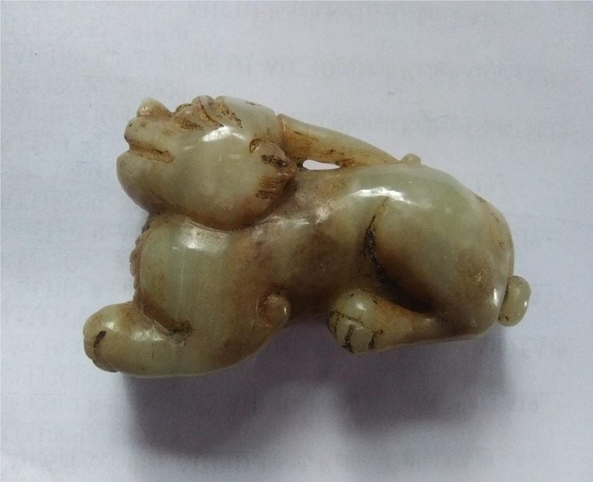 Chinese unicorn - jade carvings