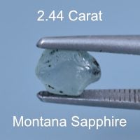 Rough version of Portuguese Brilliant Cut Sapphire
