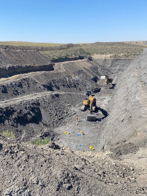 main dig site - ammonite mine