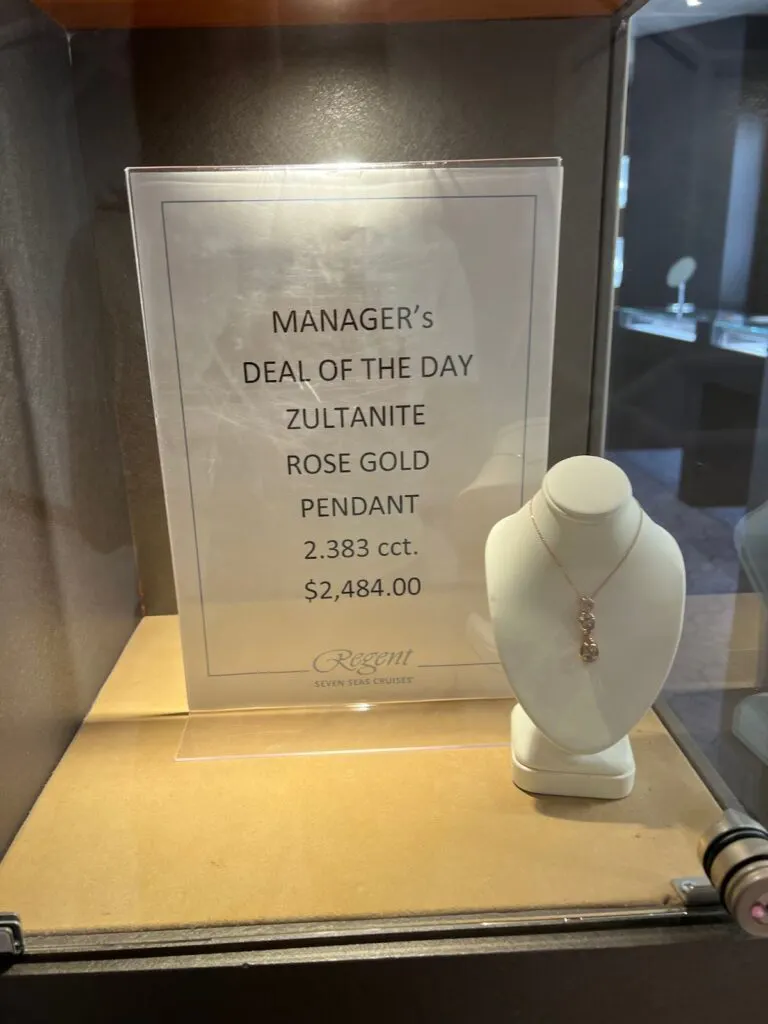 jewelry on a cruise