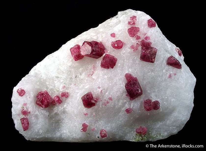 spinels on marble matrix - Vietnam