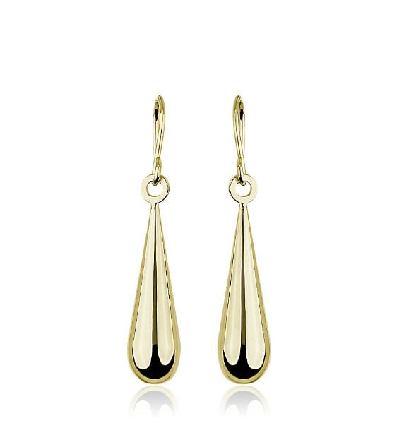 Gold teardrop earrings Blue Nile