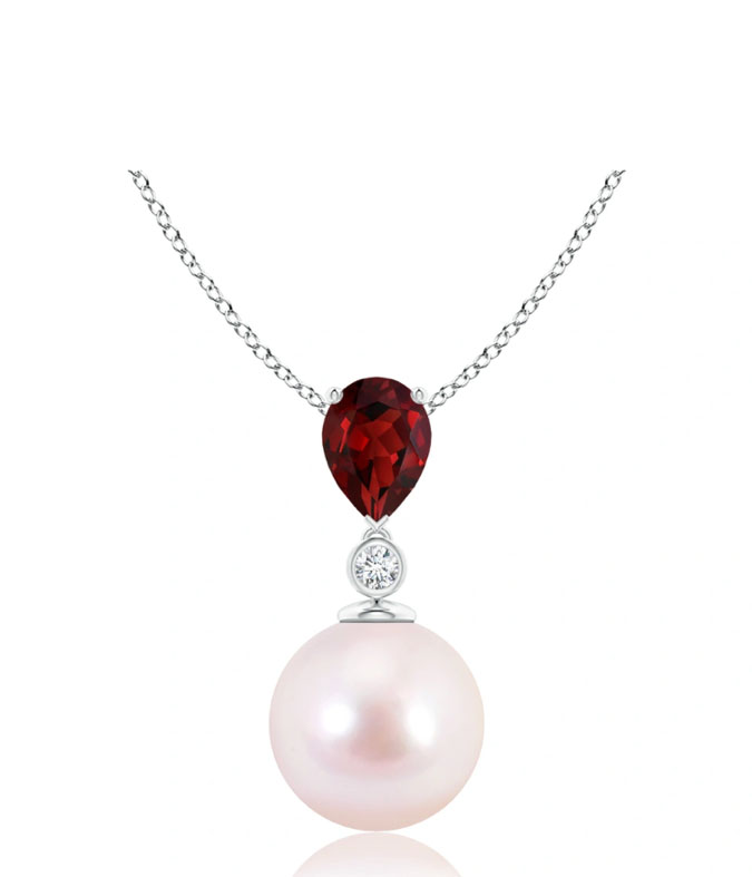 red garnet pearl drop angara