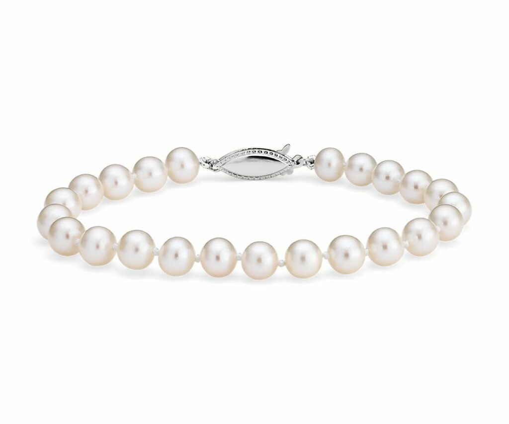 Freshwater Cultured Pearl Bracelet Blue Nile