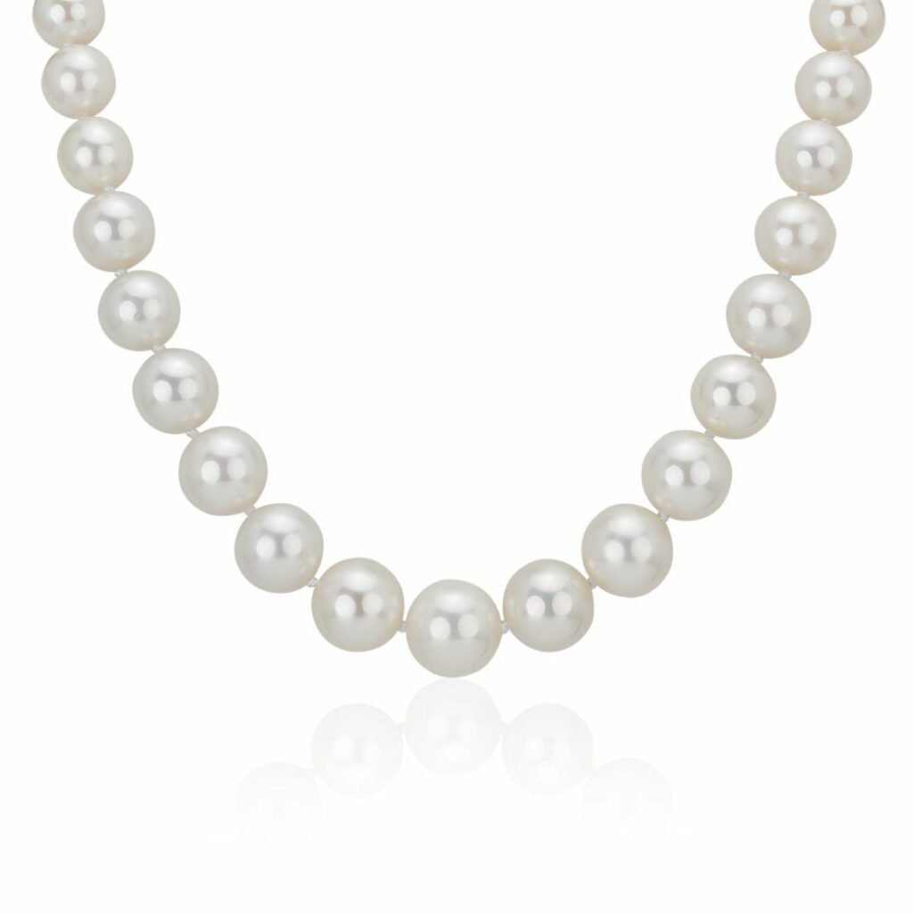 Graduated South Sea Pearl Strand Necklace Blue Nile