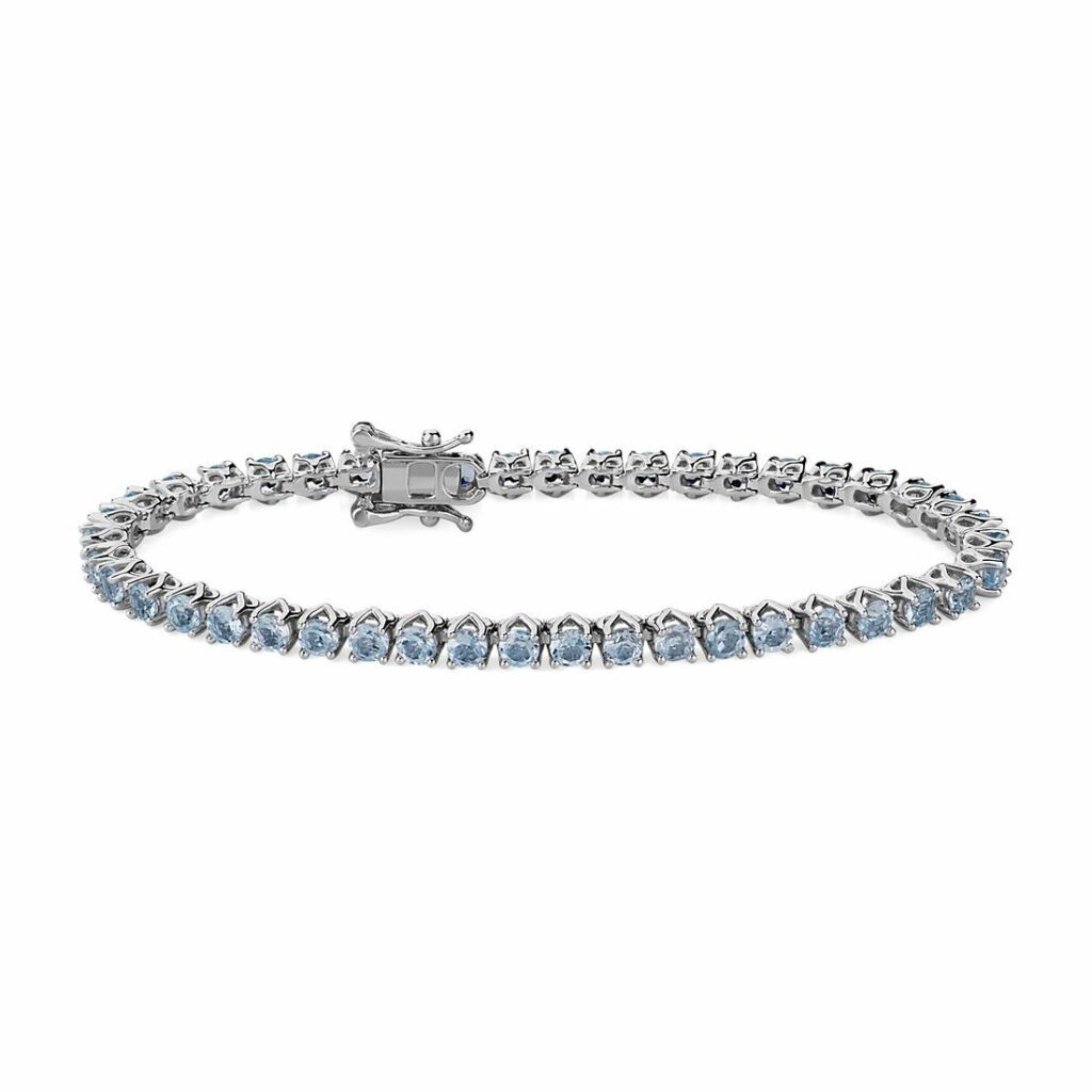 Sky Blue Topaz Tennis Bracelet in Sterling Silver Blue Nile