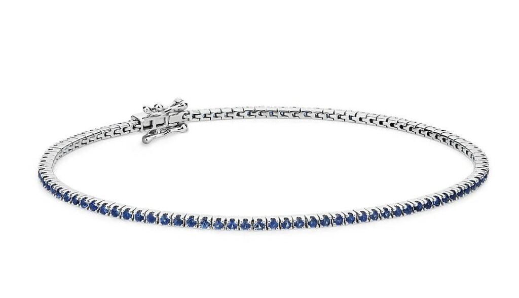 Blue Sapphire Tennis Bracelet Blue Nile