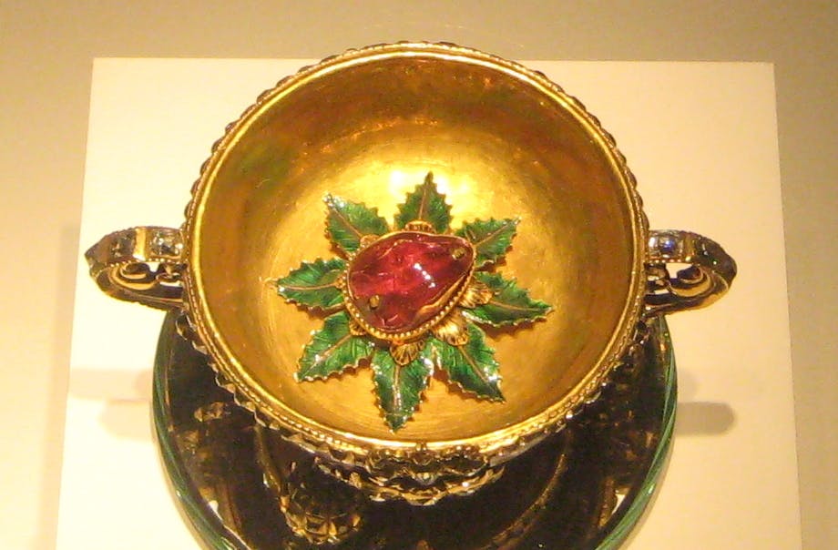 Russian drinking vessel with balas ruby