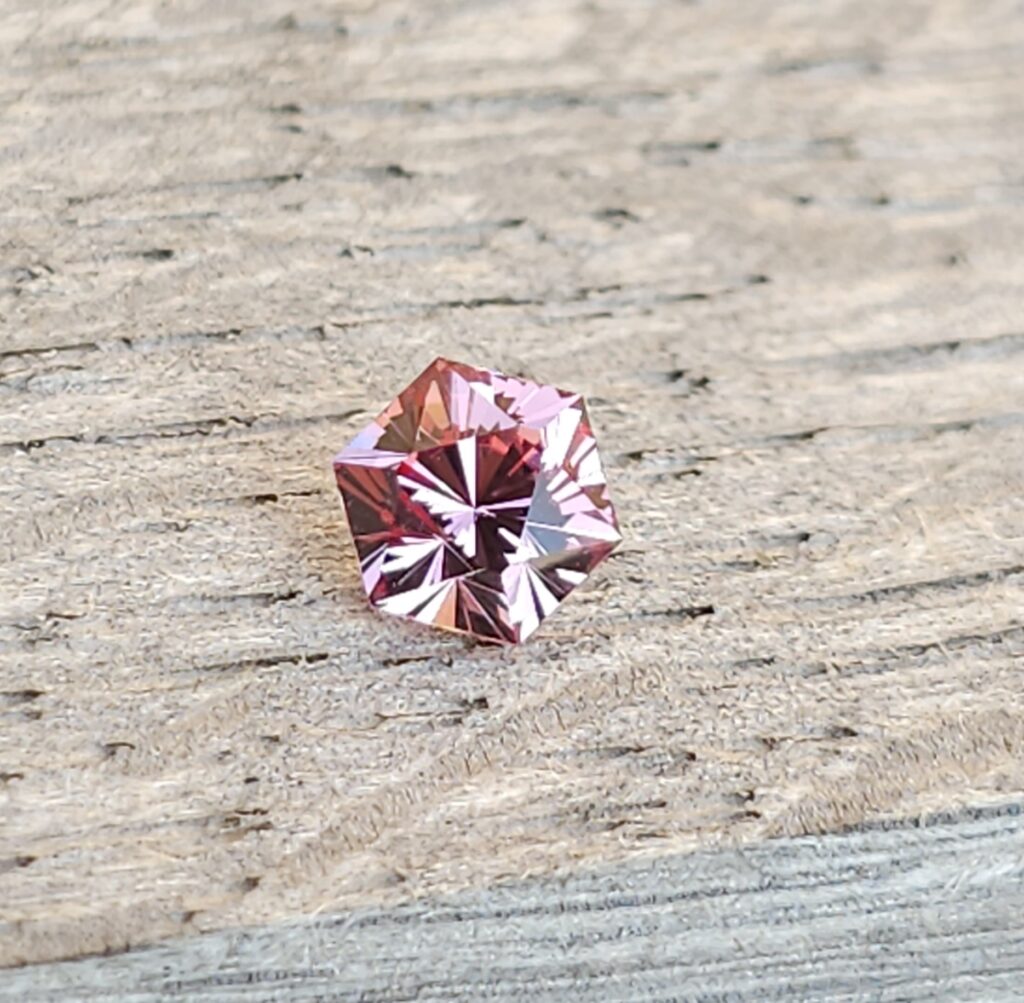 1.3-ct D20 Pink Garnet - Jim Buday