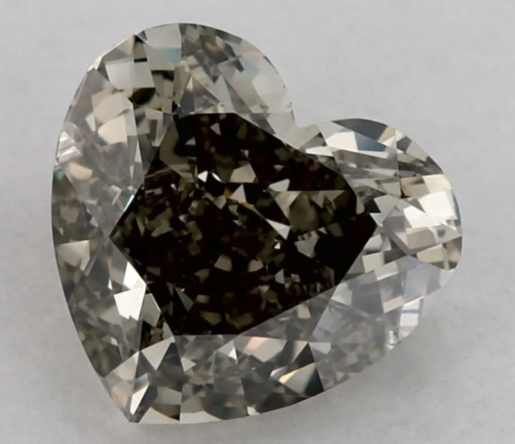 2.01 Carat heart diamond James Allen