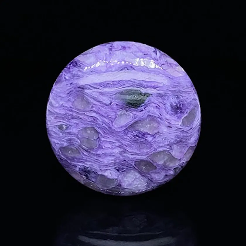 charoite cabochon - purple gemstones