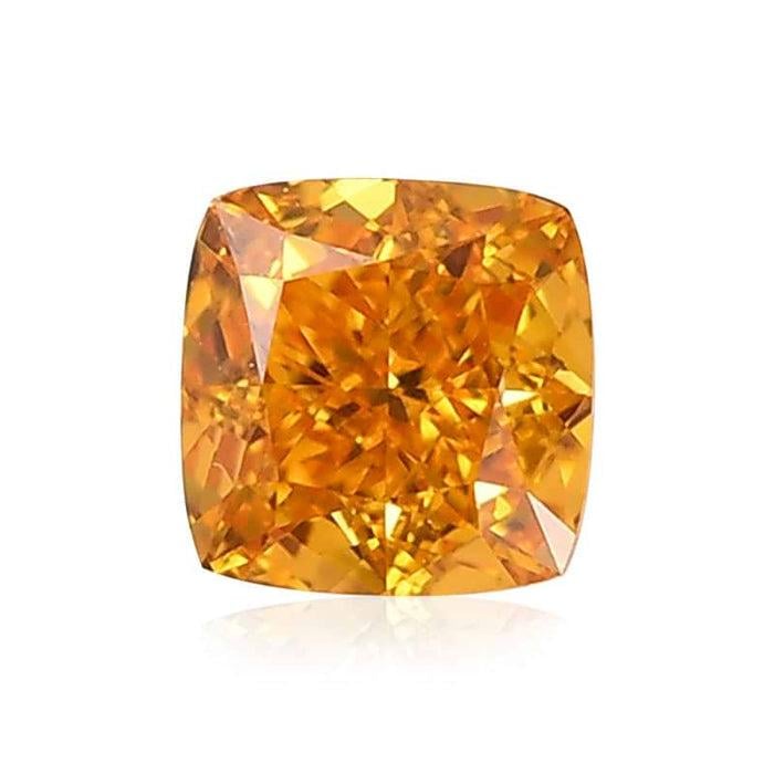 0.34 Orange VS2 Fancy Color Cushion Diamond Brian Gavin