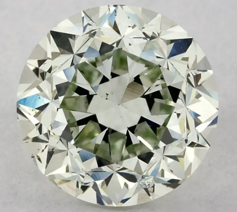 1.40 Carat round diamond Fancy Intense Green James Allen