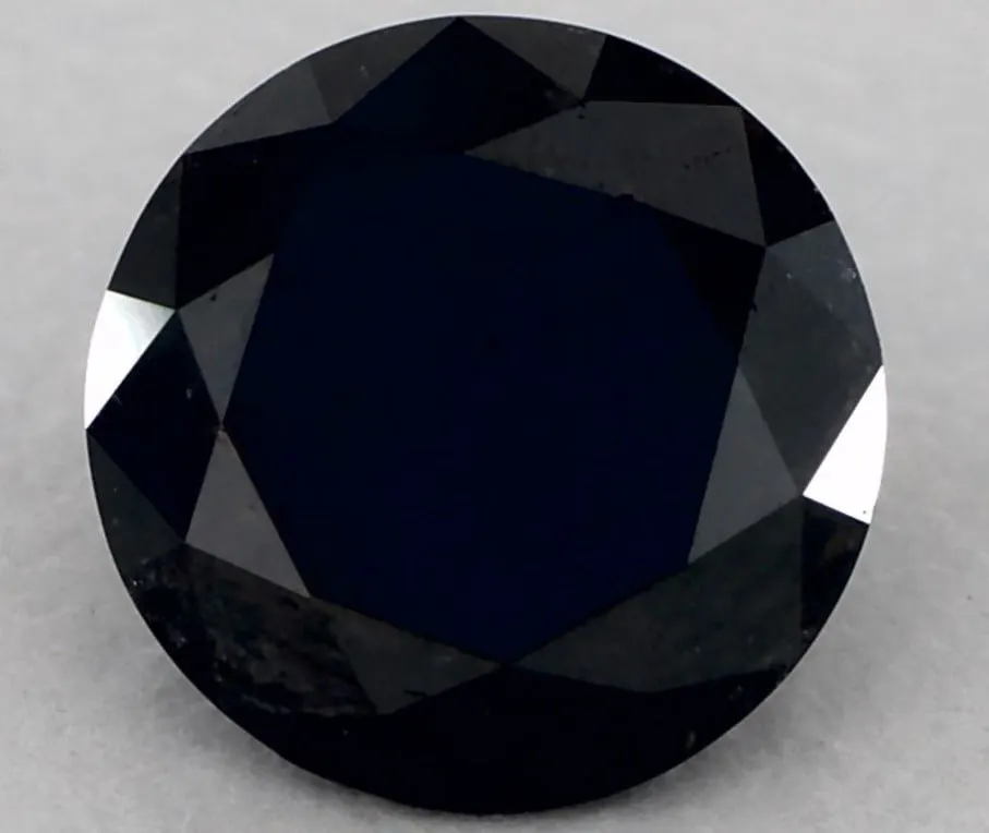1.15 Carat black round diamond James Allen
