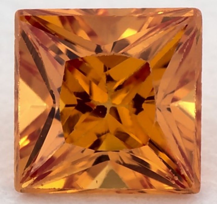 0.44 Carat Princess Yellow Sapphire