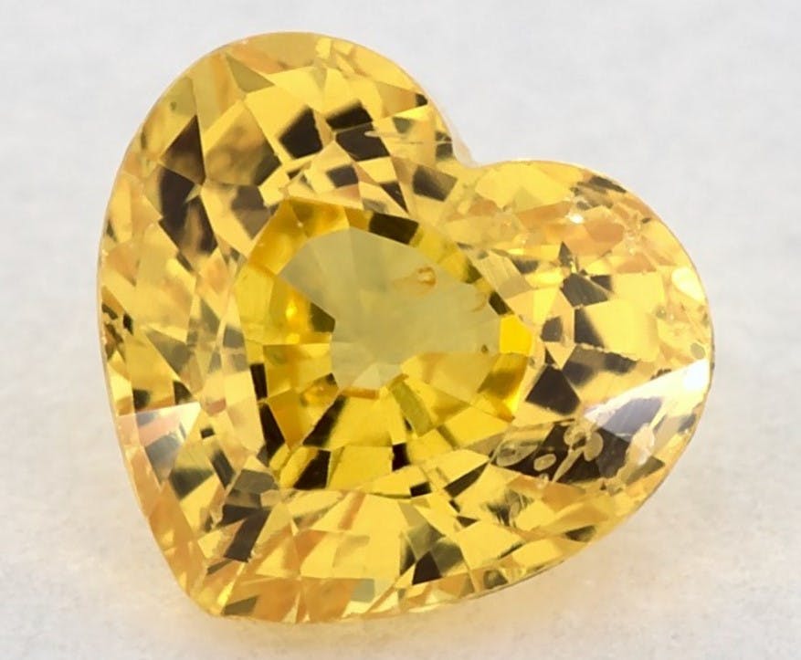 0.58 Carat Heart Yellow Sapphire James Allen