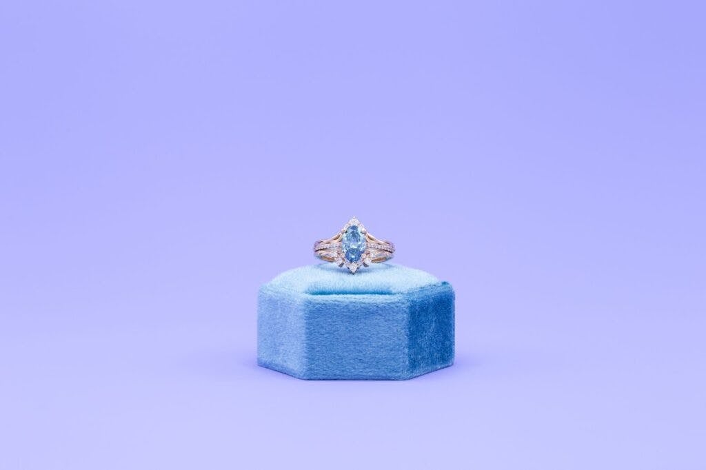 blue fancy colored diamonds custommade