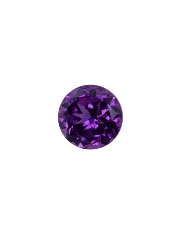 purple round cut nebula sapphire from Caroline Collection Corp.