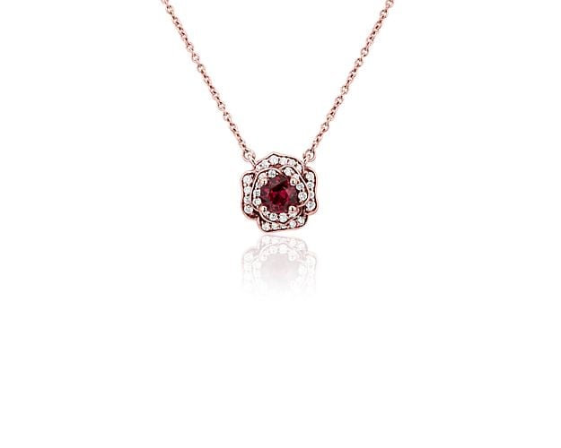 Ruby Rose Pendant in 14k Rose Gold Blue Nile