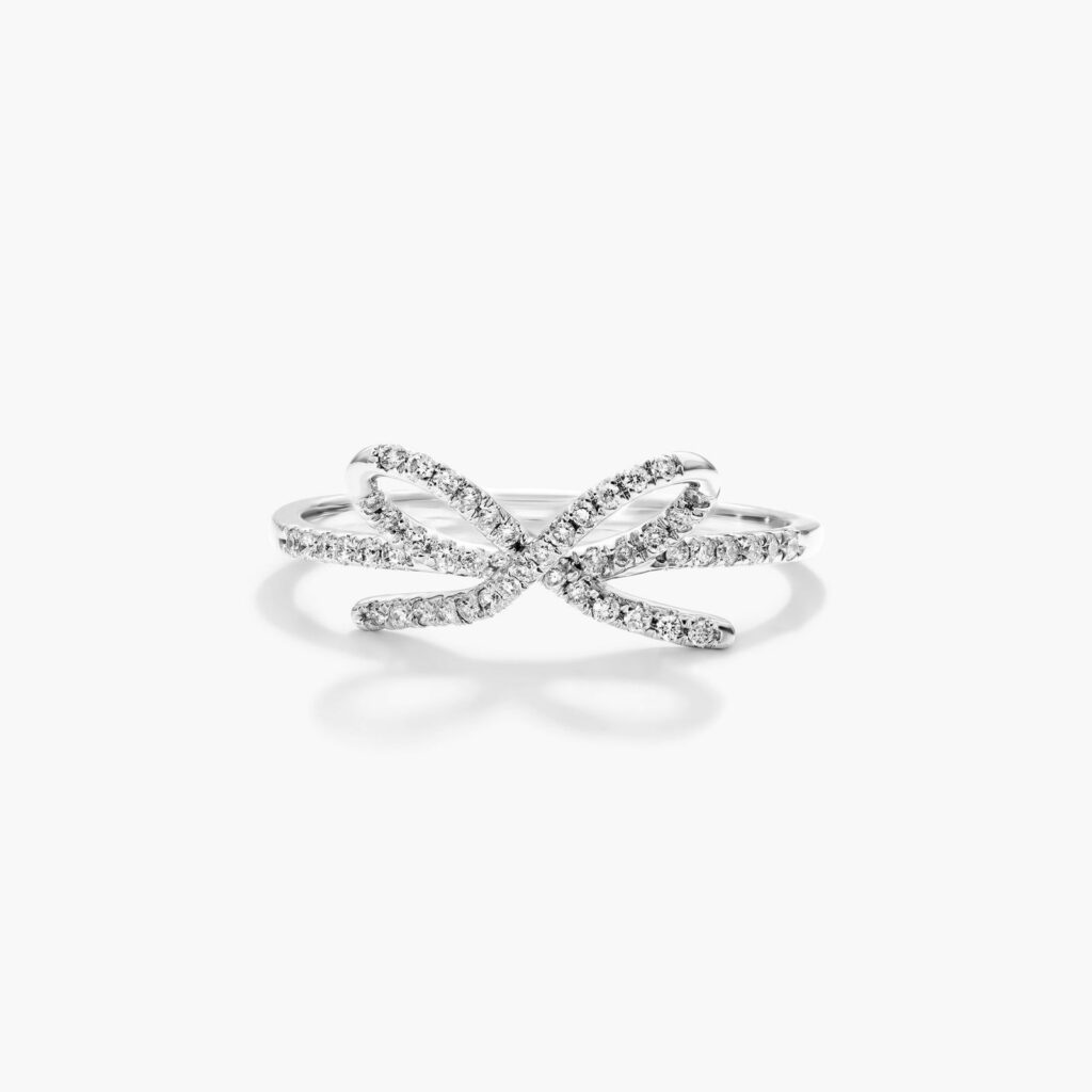 diamond bow ring james allen