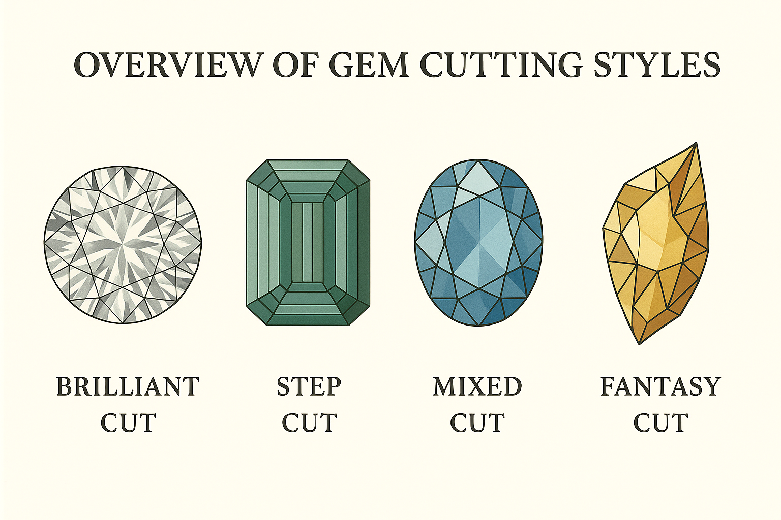 Overview of Gem Cutting Styles￼
