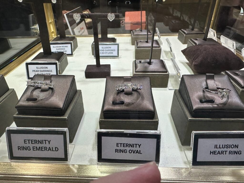 Two diamond eternity band