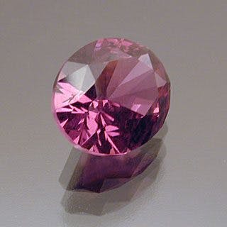 Oval with Supernova Crown Cut Hot Pink Rhodolite Garnet