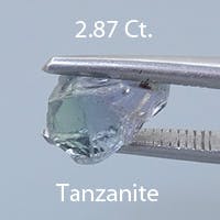 Rough version of Fancy Arrowhead Cut Tanzanite