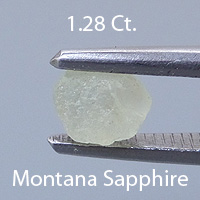 Rough version of Fancy Barion Square Cut Sapphire