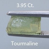 Rough version of Fancy Bation Emerald Cut Natural Tourmaline