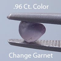 Rough version of Round Brilliant Cut Color Change Garnet