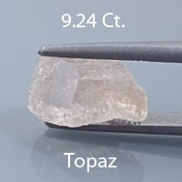 Rough version of Fancy Square Brilliant Cut Topaz
