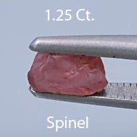 Rough version of Step Key Stone Cut Spinel