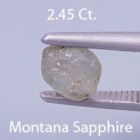 Rough version of Portuguese Brilliant Cut Sapphire