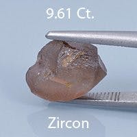 Rough version of Oval Cut Zircon