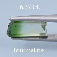 Rough version of Opposed Bar Rhombus Cut Tourmaline