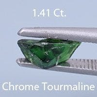 Rough version of Barion Emerald Cut Chrome Tourmaline
