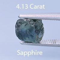 Rough version of Fancy Arrowhead Cut Color Change Sapphire