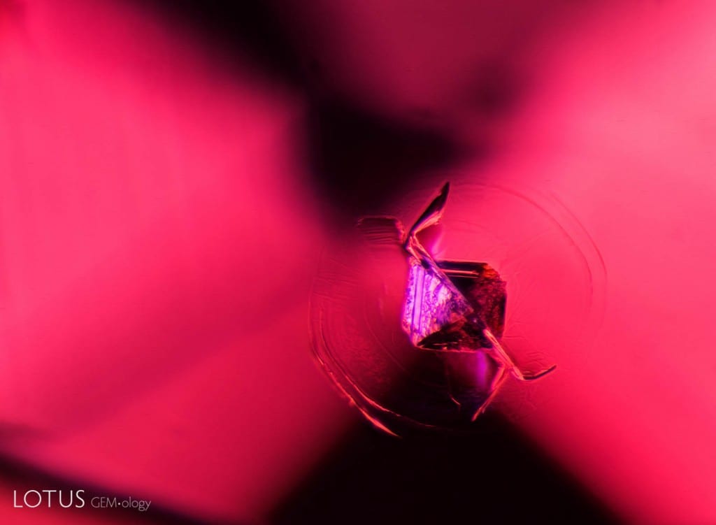 Natural Spinel with Octahedral Inclusion