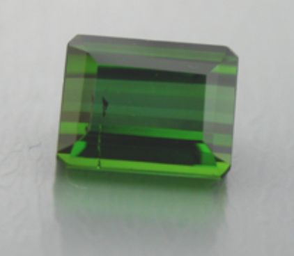 Emerald Cut Green Tourmaline - Gem cutting terms