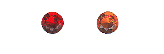 gem color - orange and yellow orange