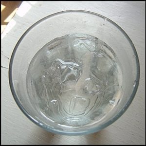 лёд в воде