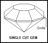 Single Cut Diamond
