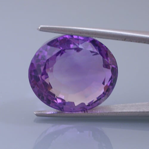 amethyst 31 before - repaired and recut gems