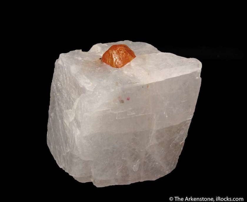 norbergite crystal, normal light, Myanmar - humite mineral series