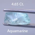 Rough version of Radiant Emerald Cut Aquamarine