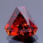 Mixed Scissor/Step Triangle Cut Spessartite Garnet