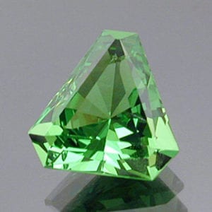 Elongated, Cut-Cornered Barion Triangle Cut Tsavorite Garnet