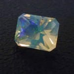 Fancy Emerald Shape Cut Fire Opal