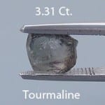 Rough version of Fancy Square Brilliant Cut Tourmaline